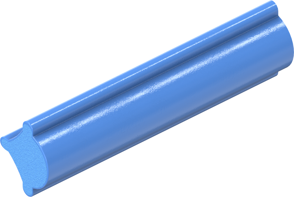 Pees voor raamrubber, Siliconen massief materiaal 85 ± 5 Shore A blauw