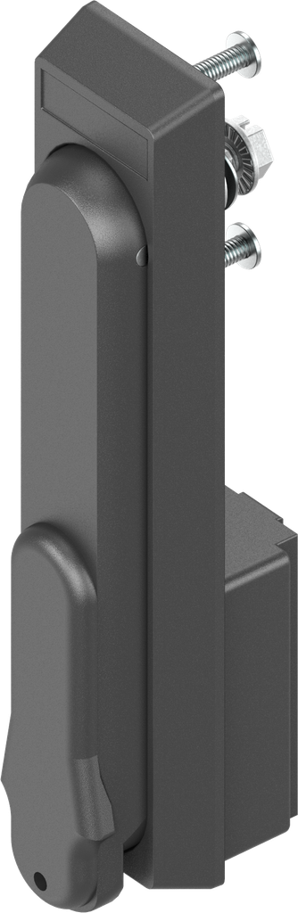 poignée escamotable avec barillet clé différente, polyamide GF noir