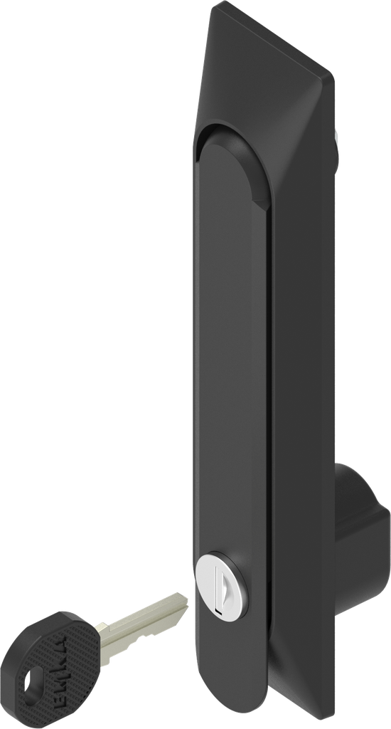 Zwenkgreep 1150 met universele behuizing verschillend sluitend, polyamide en GD-Zn (Zamak) zwart gepoedercoat