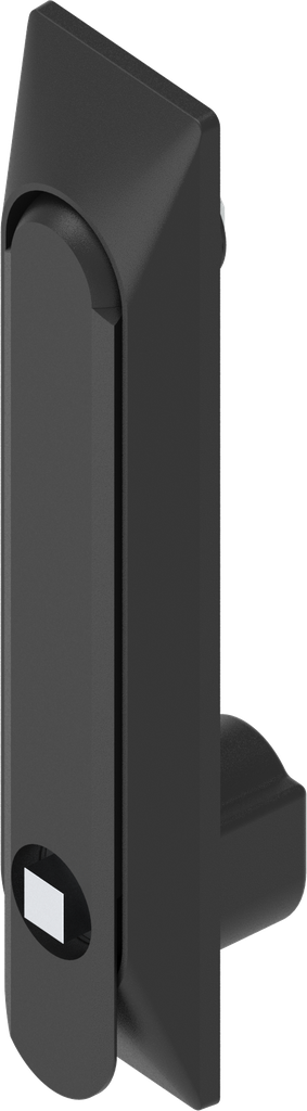 poignée escamotable 1 150 avec embase universelle avec rotor carré 8, polyamide GF noir