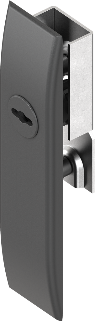 capotage pour crémones avec rotor FIAT et cache-entrée, polyamide GF noir