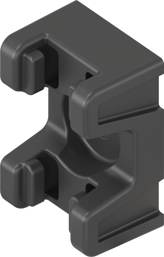 Guida per asta a forma di H 14 x 7, poliammide GF nero