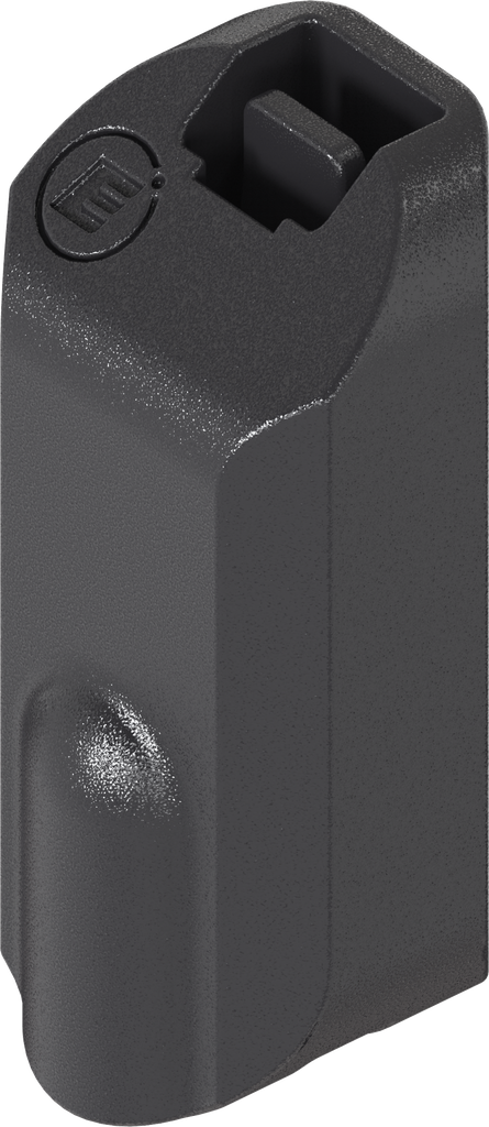 Terminale per asta tonda, poliammide GF nero