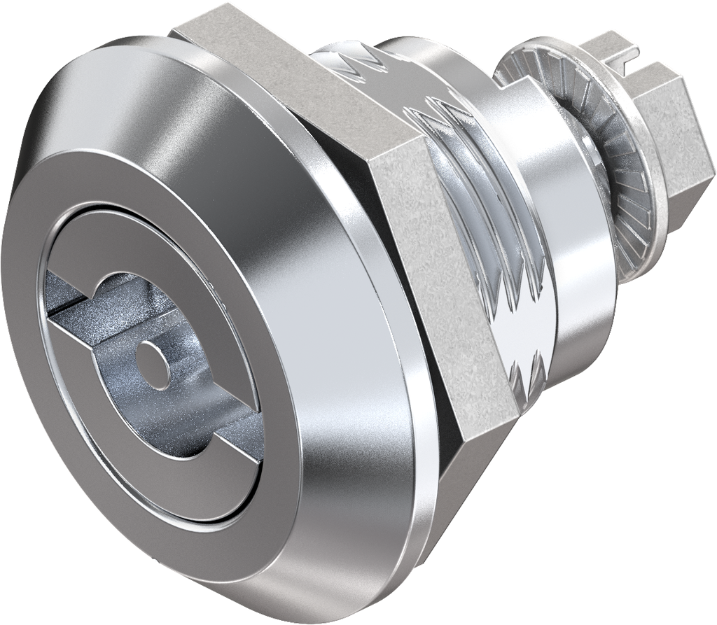 Chiusura 1/4 di giro doppia aletta 3 resistente alle vibrazioni, zama cromato