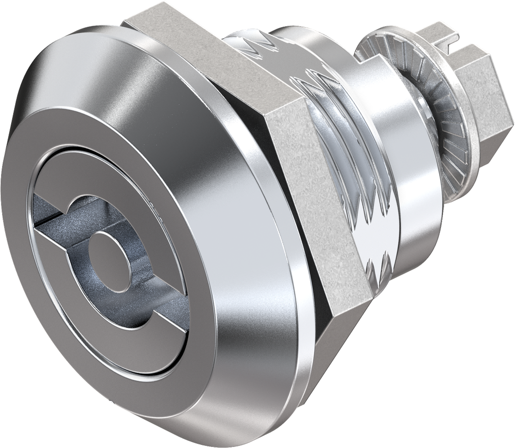 Chiusura 1/4 di giro doppia aletta 5 resistente alle vibrazioni, zama cromato