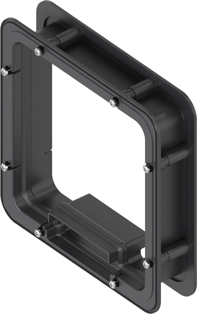 Marco espaciador no espumado para Ts = 45 mm, ABS negro