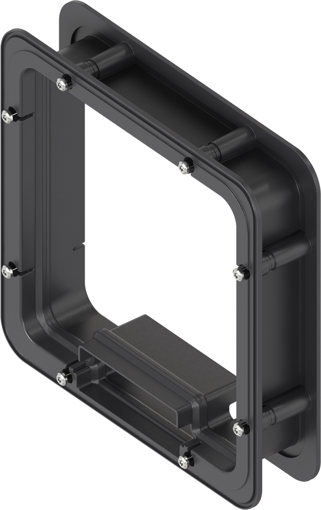 Marco espaciador espumado interior para Ts = 45 mm, ABS negro