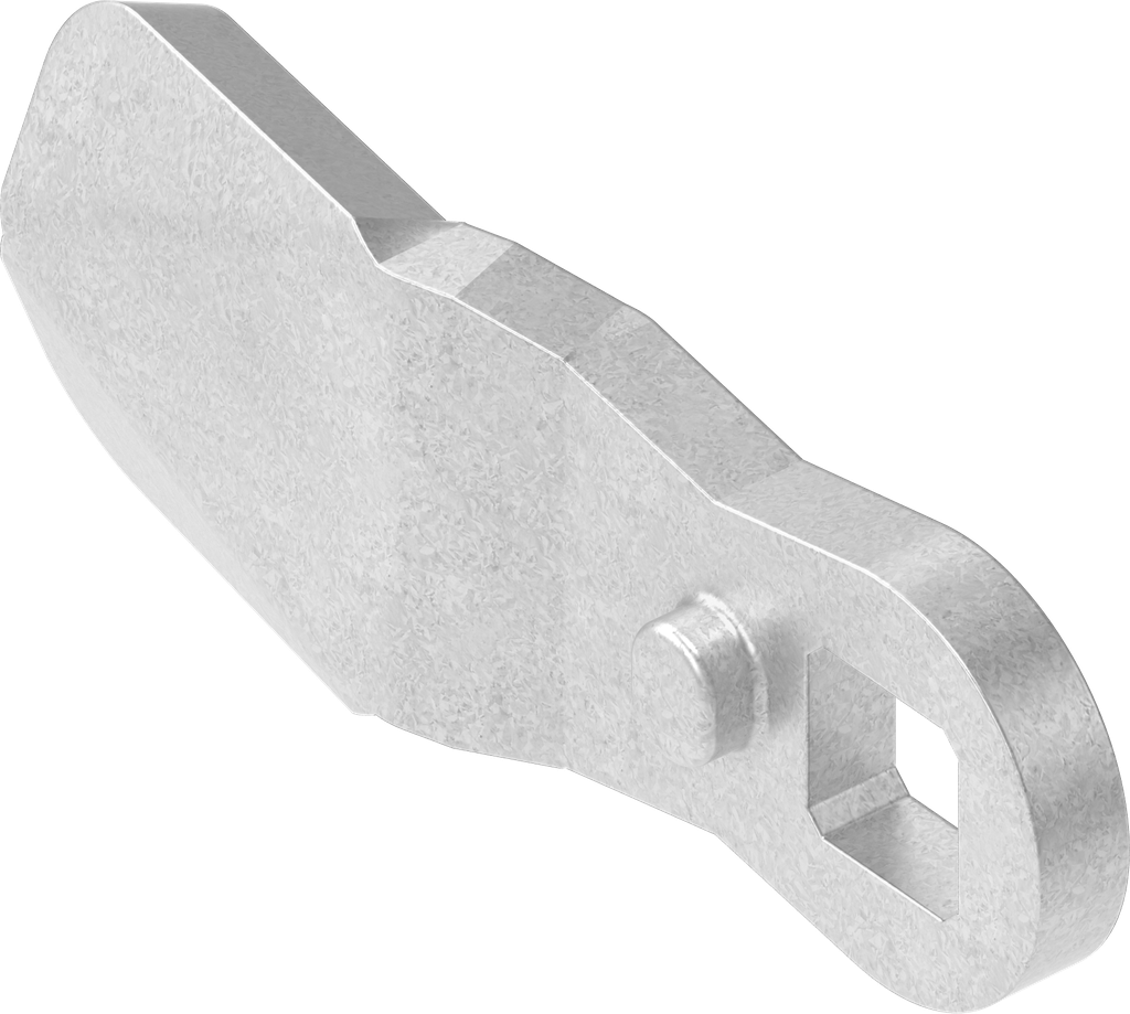 Sluitlip, Staal verzinkt