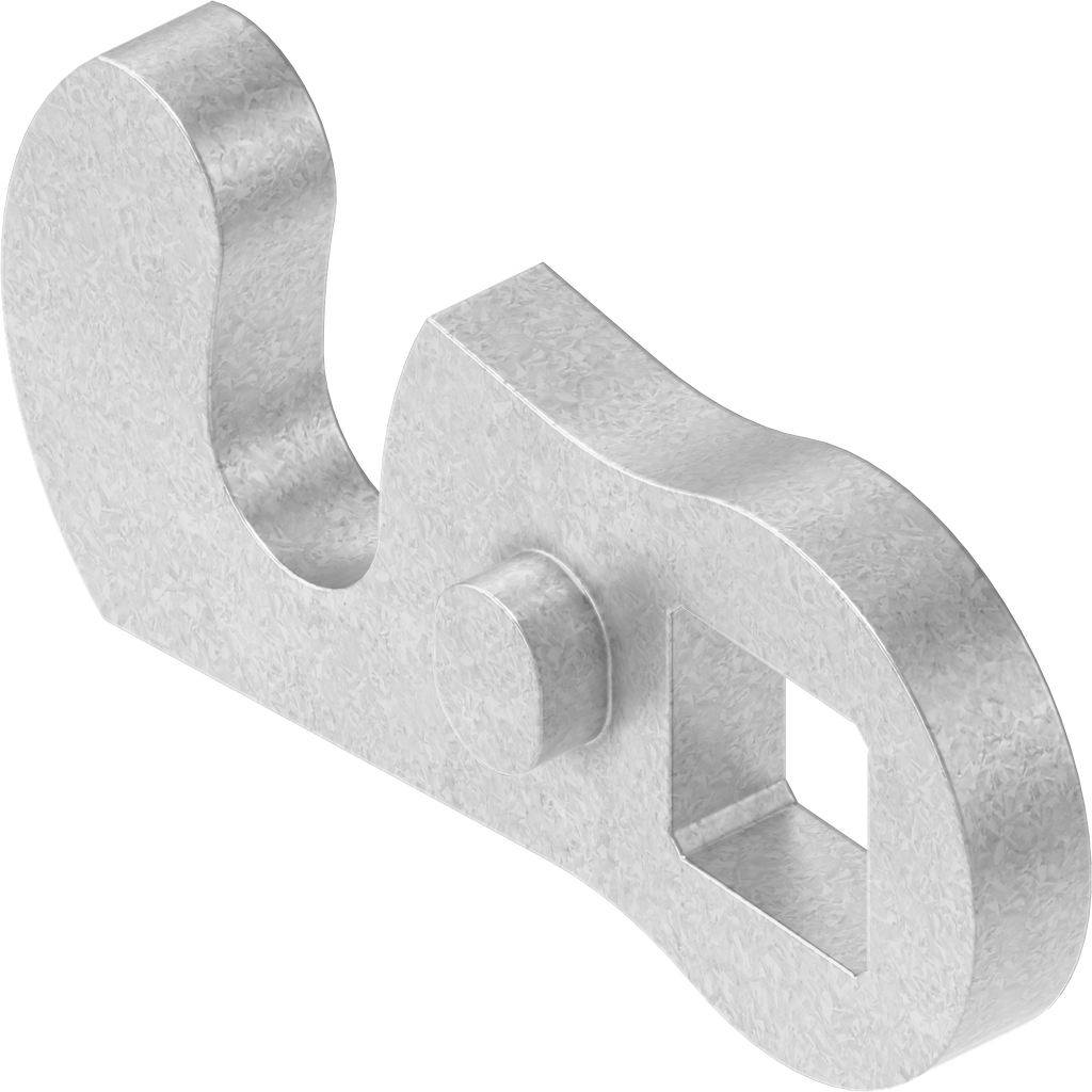 Linguetta a gancio, acciaio zincato