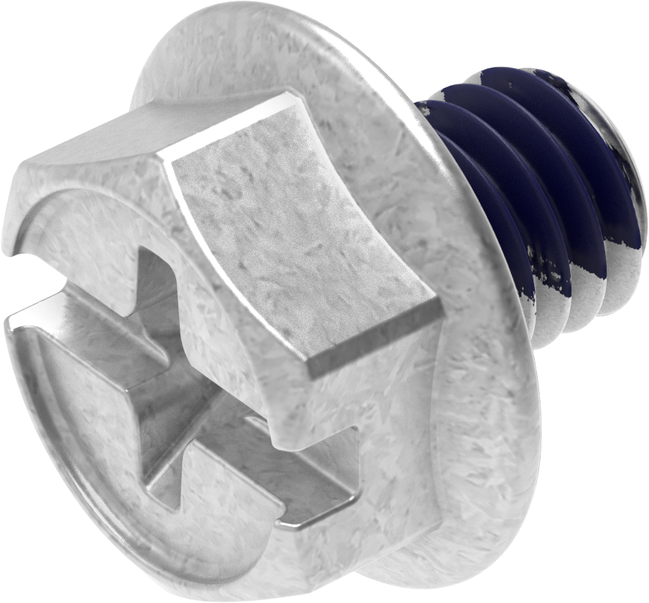 Sperrzahnschraube M6 x 6, Stahl verzinkt