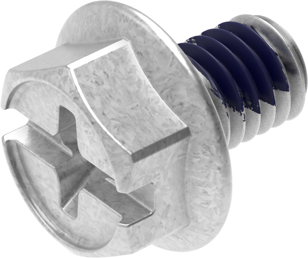 Borgschroef M6 x 8, Staal verzinkt