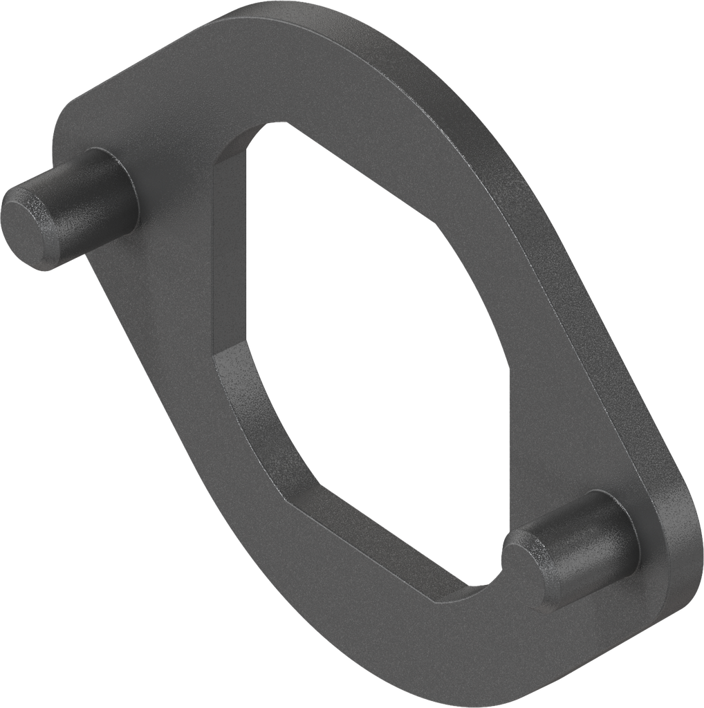 Verdrehsicherung, GD-Zn schwarz gepulvert