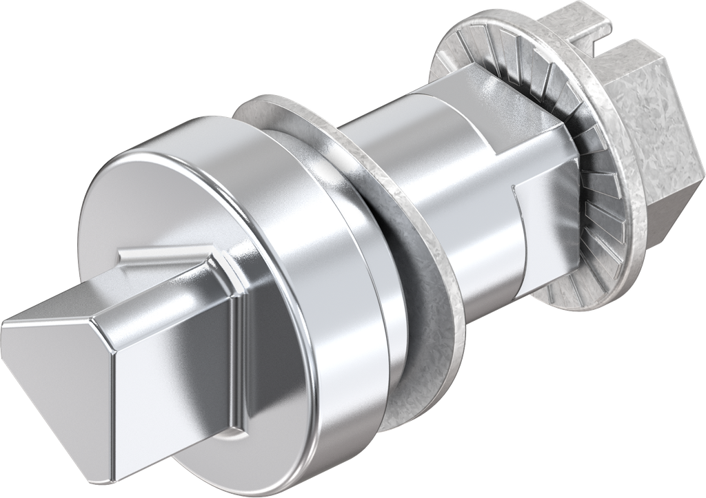 Bediening driekant 8, Zamak verchroomd