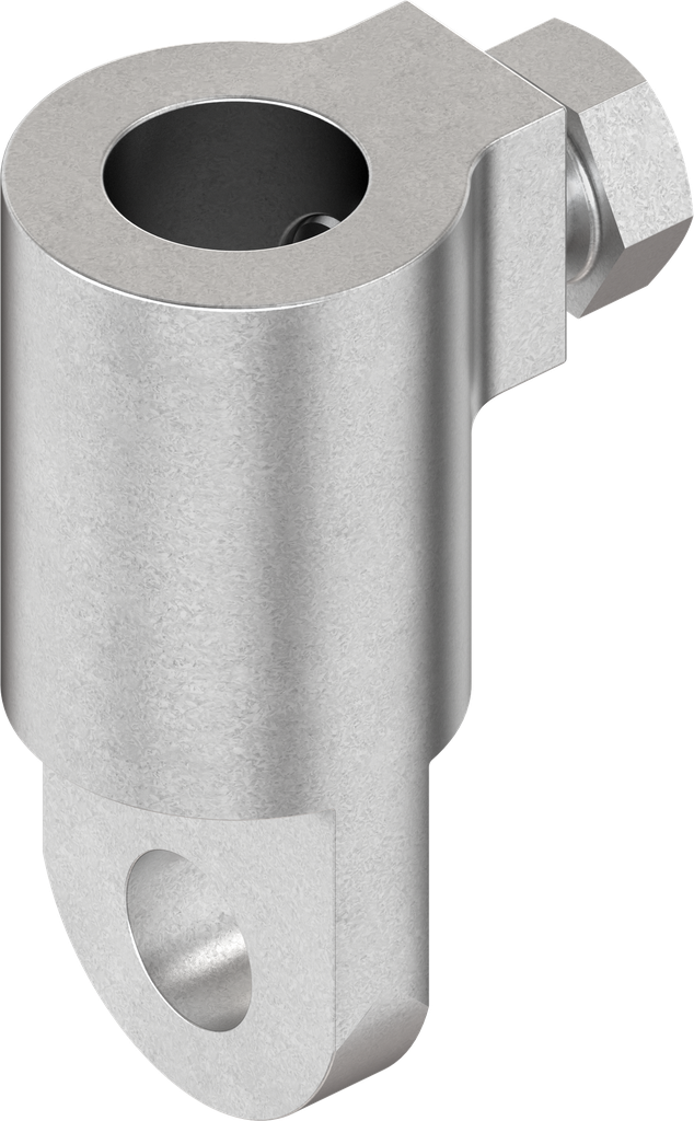 Adapter for round rod, Zinc die zinc-plated