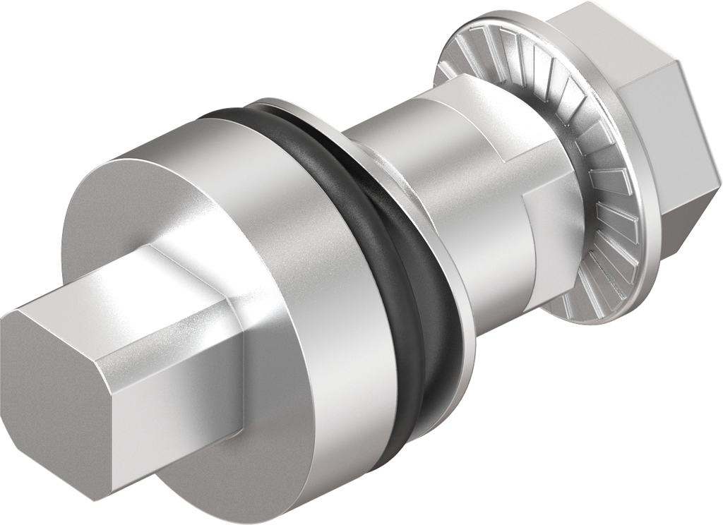 Bediening vierkant 7, RVS 303