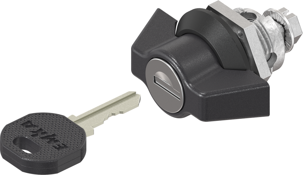 Knevelslot sleutelnummer EK 333, Zamak en polyamide zwart