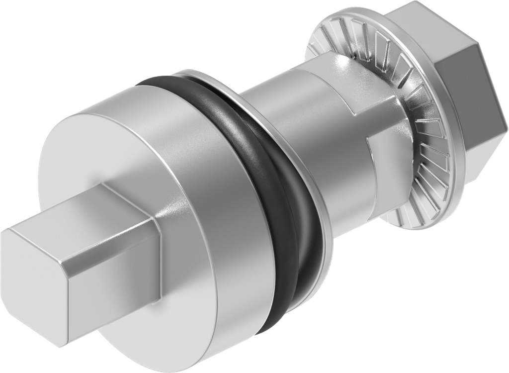 Inserto cuadradillo 6, acero inoxidable AISI 303