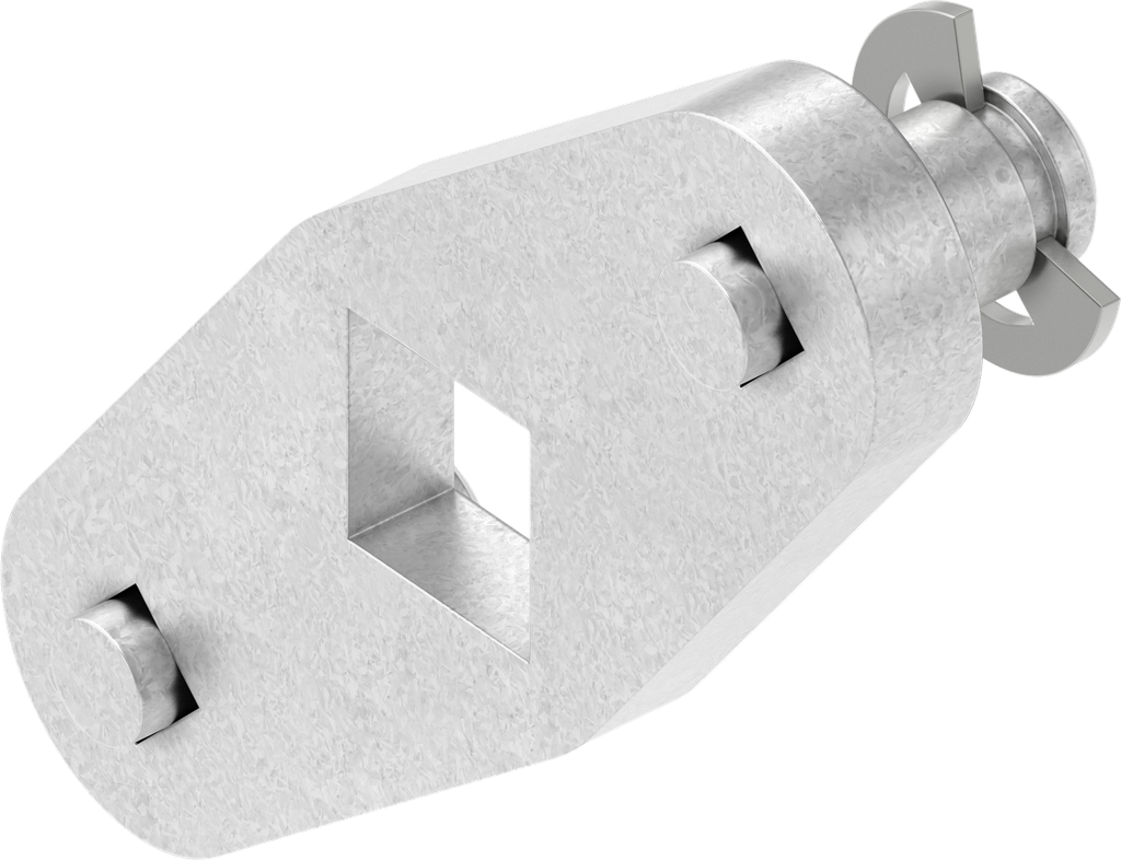 adaptateur, acier zingué