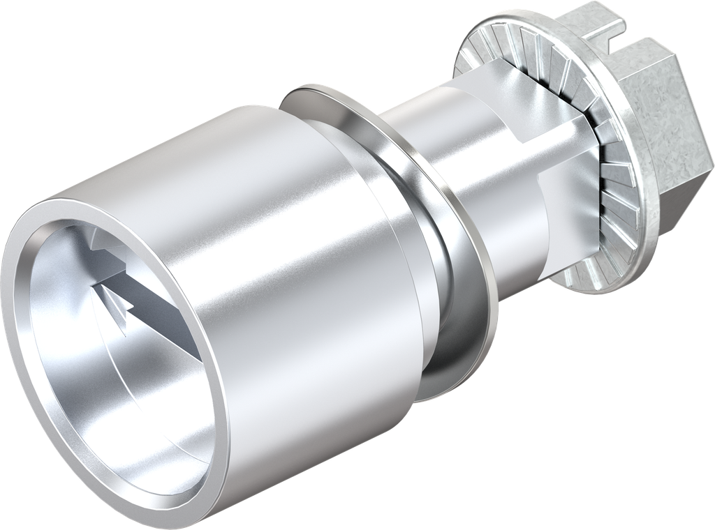 Inserto taglio 2 x 4 sicurezza antimonete, zama cromato