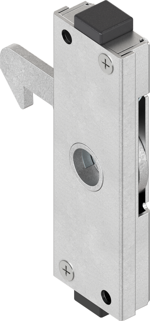 Cierre de gancho, derecha, acero galvanizado