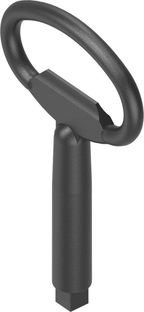 Llave para inserto cuadradillo interior 6, zamak recubierto de polvo negro