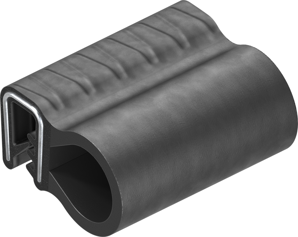 Afdichtprofiel zelfklemmend, Sponsrubber EPDM; klemprofiel EPDM 65 ± 5 Shore A zwart