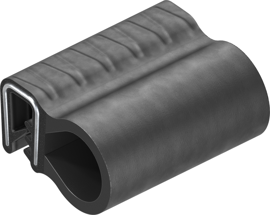 joint d'étanchéité à clipser, caoutchouc mousse EPDM; joint pare brise EPDM 65 ± 5 Shore A noir