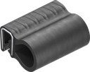 Sealing profile, self-clamping, Foam rubber EPDM; clamping profile EPDM 65 ± 5 Shore A black