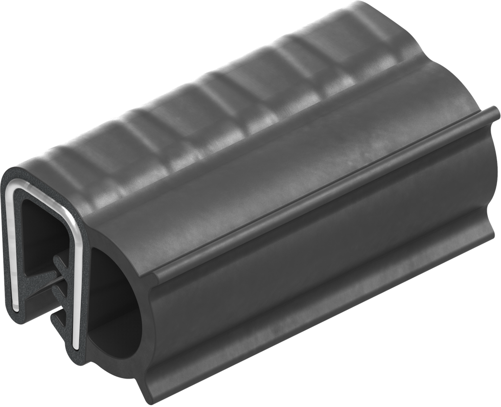 Afdichtprofiel zelfklemmend, Celrubber NBR; klemprofiel NBR 60 ± 5 Shore A, zwart zwart