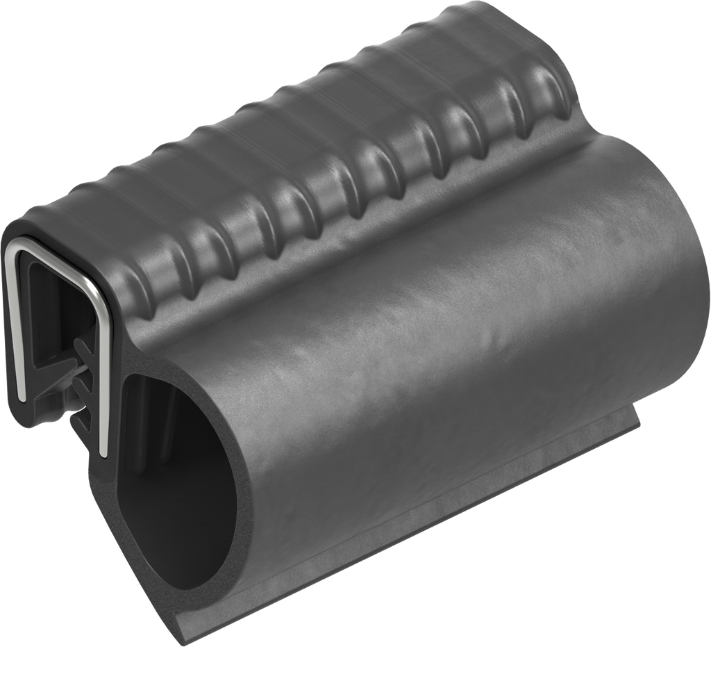 Afdichtprofiel zelfklemmend, Sponsrubber EPDM; klemprofiel EPDM 65 ± 5 Shore A zwart