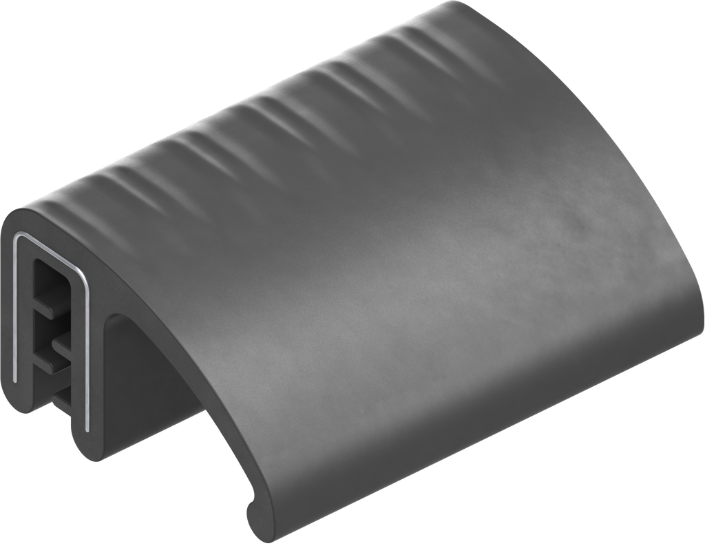 Perfil de junta para montaje a presión, EPDM 60 ± 5 Shore A negro