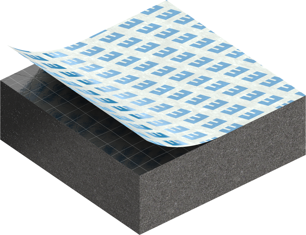 Zellgummi 10 x 30 mm, EPDM schwarz dehnungsfrei und selbstklebende Montagehilfe