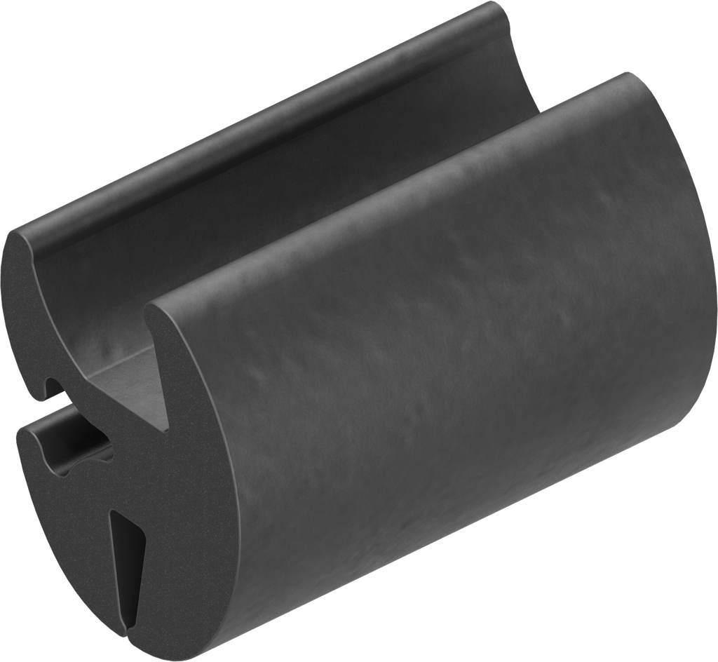 Clamping profile, EPDM 75 ± 5 Shore A black