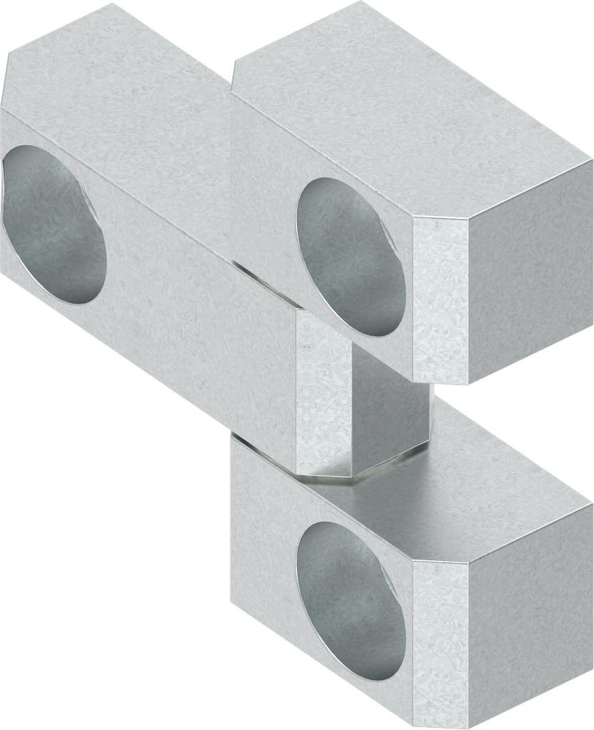 180° Scharnier, Staal verzinkt