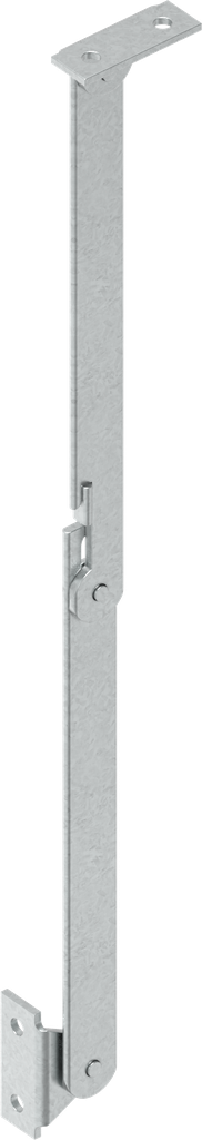 Klepuitzetter rechts, Staal verzinkt