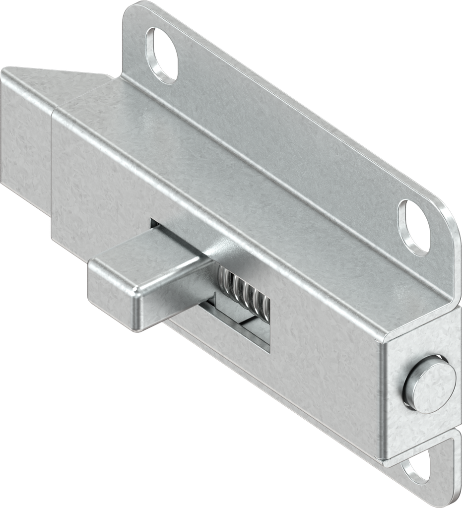 targette à ressort à visser, acier zingué