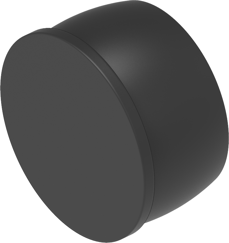 Blindstop, polyethyleen zwart