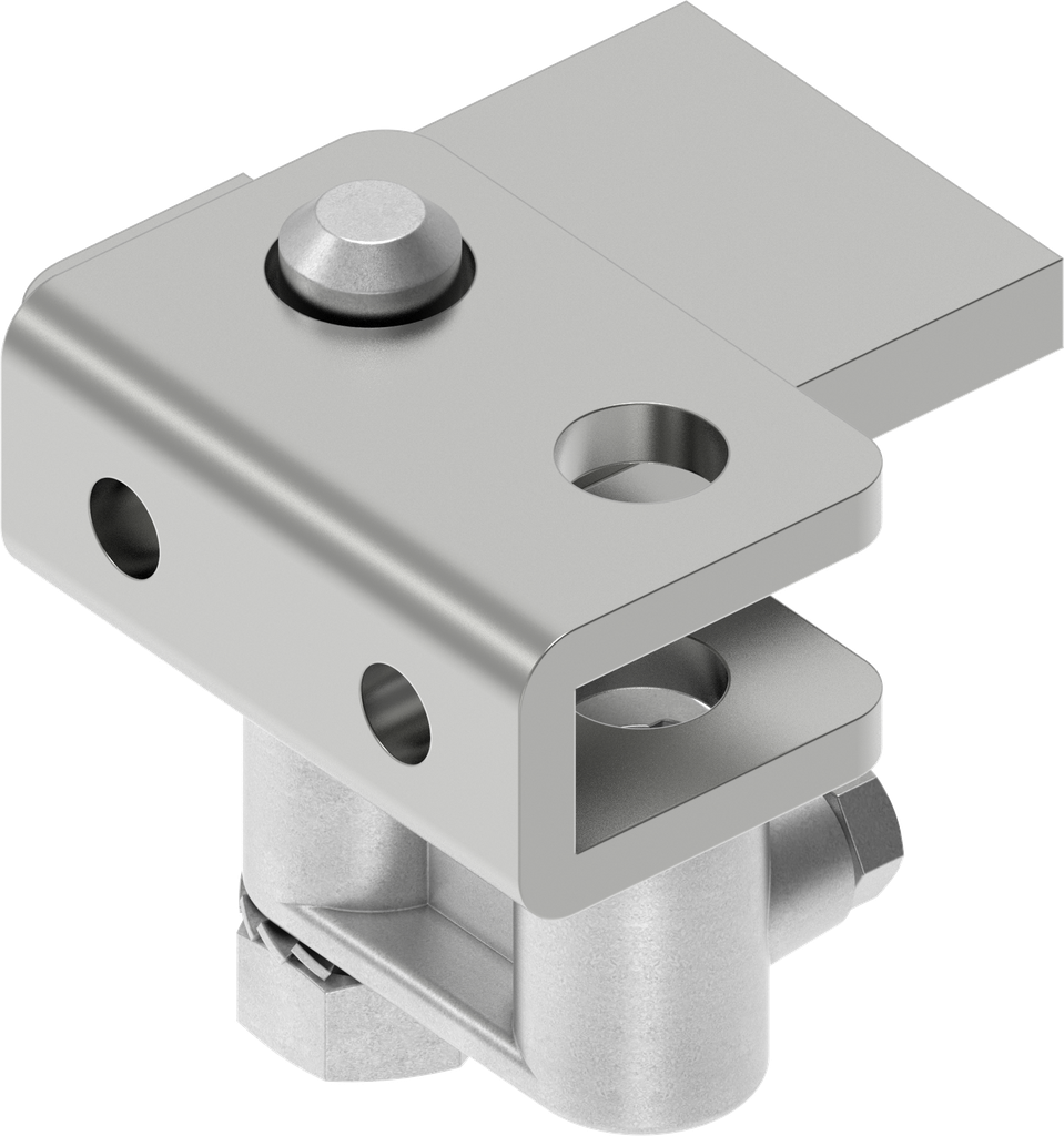 Drukbeslag met sluitplaat, Staal