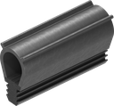 Afdichtprofiel, Sponsrubber EPDM; klemprofiel EPDM 55 ± 5 Shore A zwart