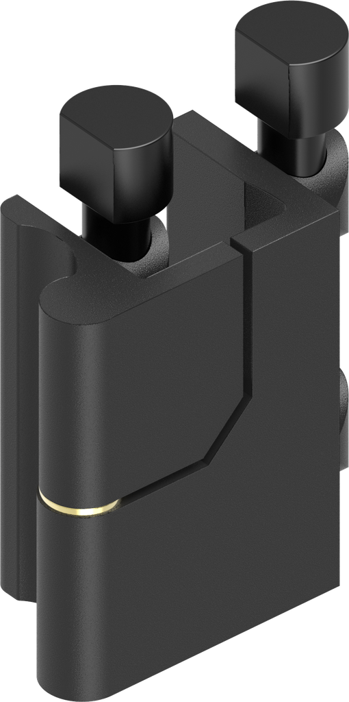 180° Scharnier, Zamak zwart gepoedercoat