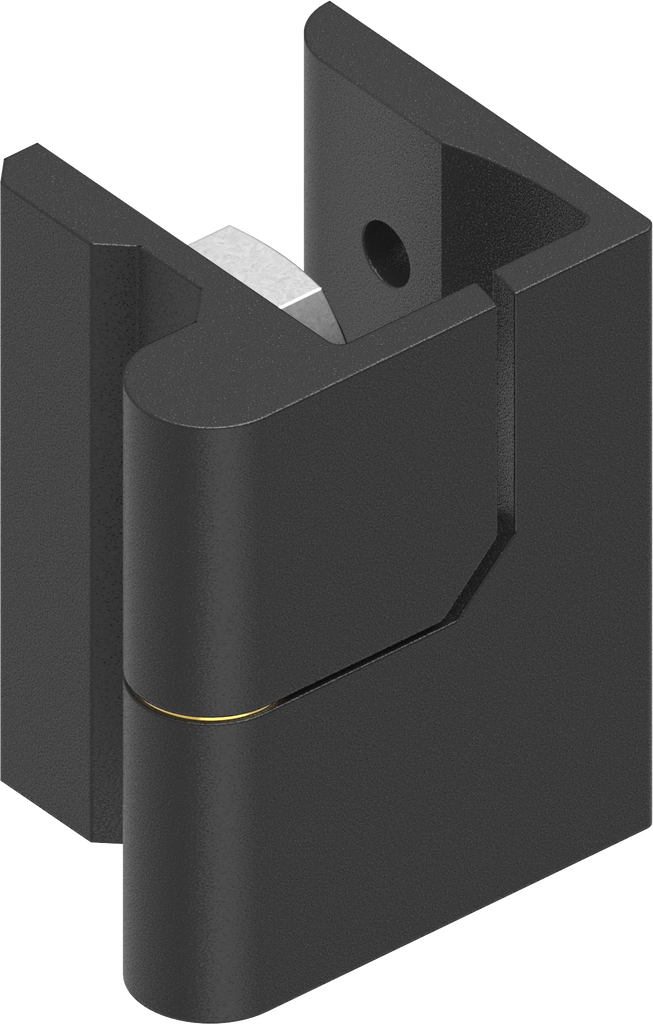 180° Scharnier rechts, GD-Zn schwarz gepulvert