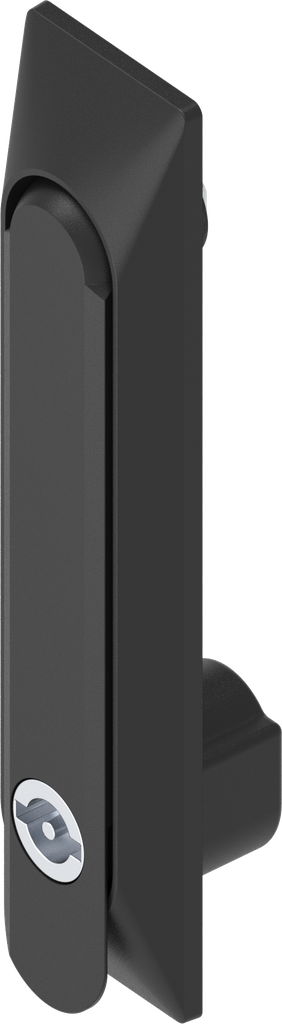 poignée escamotable 1 150 avec embase universelle avec rotor double barre 3, polyamide et zamak époxy noir