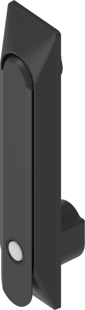 Zwenkgreep 1150 met universele behuizing met drukknop, polyamide en GD-Zn (Zamak) zwart gepoedercoat