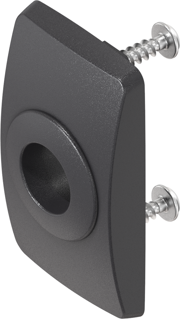 Embellecedor corto para inserto cuadradillo, triángulo, Daimler Benz y ranura, poliamida GF negro