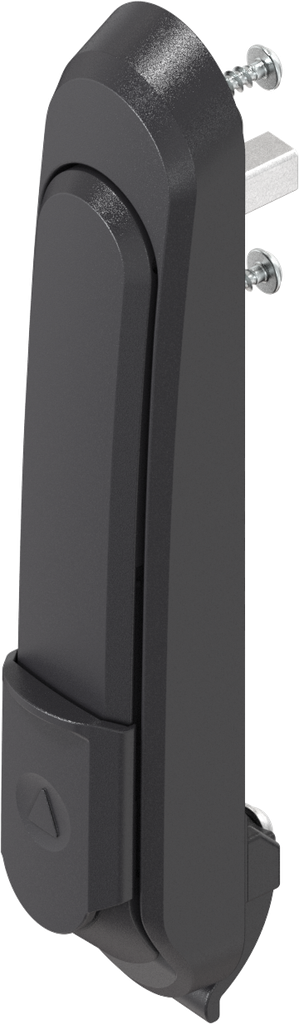 Zwenkgreep met haak en geschikt voor diverse sluitingen, polyamide GF zwart