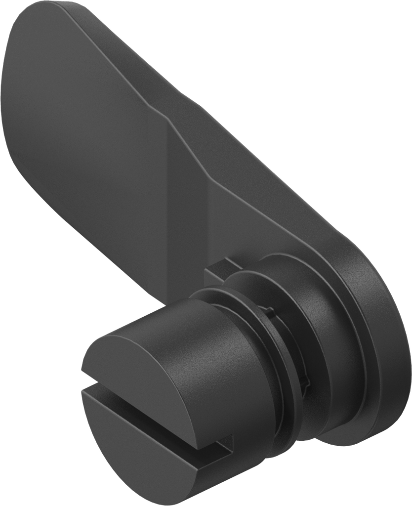 Linguetta intaglio 2x4, poliammide GF nero