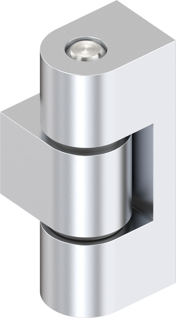 charnière 180°, zamak chromé