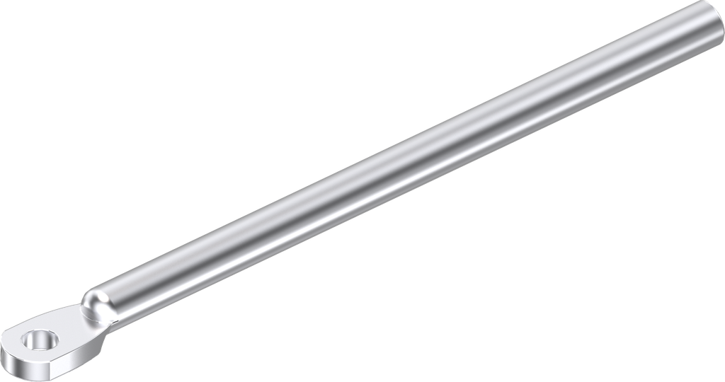 Round rod L = 800 mm, Steel zinc-plated