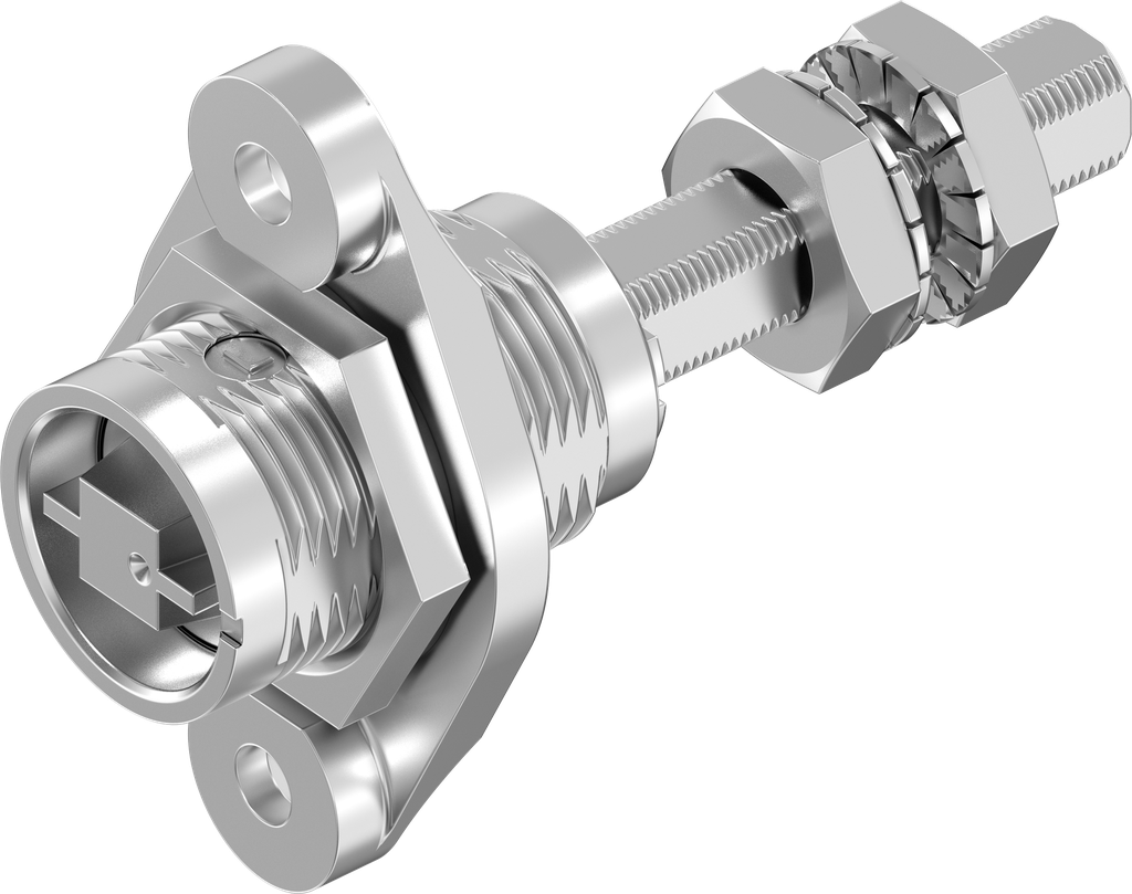 Draai-span-slot spoorwegen links met uitsteeksel voor verzonken montage, RVS 316