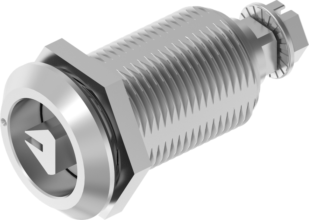 Draai-span-slot driekant 8 met aanduiding , RVS 316